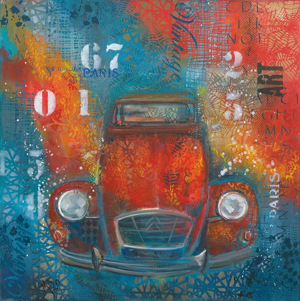Wall Art Painting id:248261, Name: POP 2CV, Artist: Mizo
