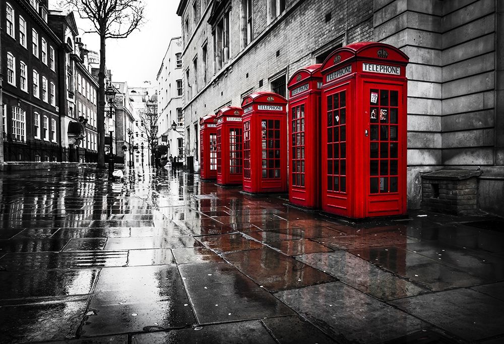Art Print: PHONE BOOTHS III