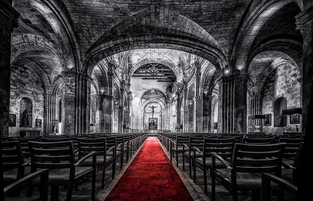 Wall Art Painting id:248159, Name: Church in Cuba Red, Artist: Kostka, Vladimir