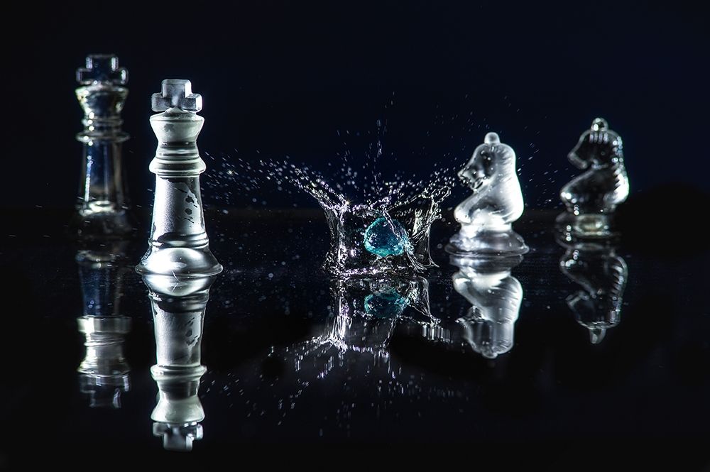 Art Print: WATER CHESS I
