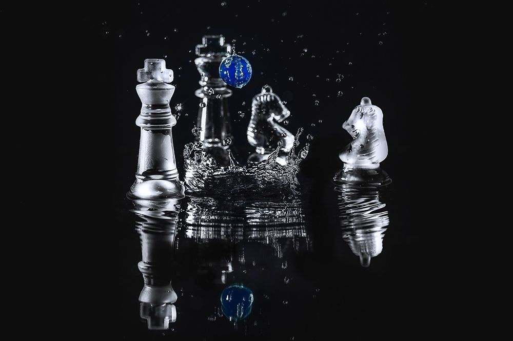 Art Print: WATER CHESS II