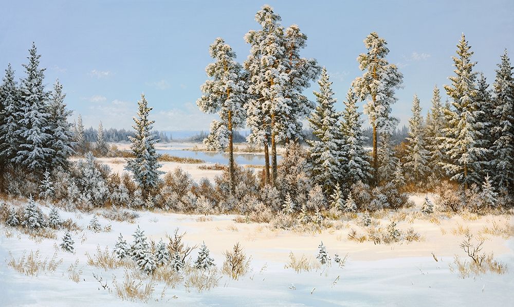 Wall art: WINTER IN BELARUS, by Slava