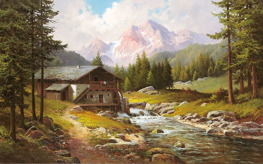 Wall Art Painting id:248624, Name: ABANDONED MILL, Artist: Weber, Max