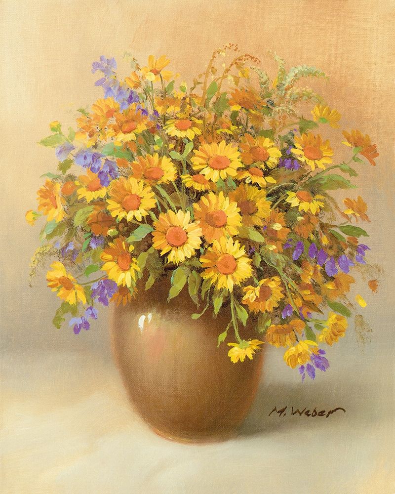 Wall Art Painting id:248611, Name: YELLOW BOUQUET, Artist: Weber, Max