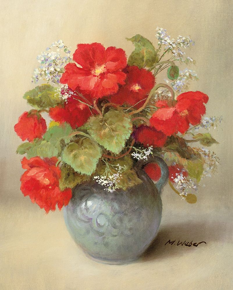 Wall Art Painting id:248612, Name: RED BOUQUET, Artist: Weber, Max
