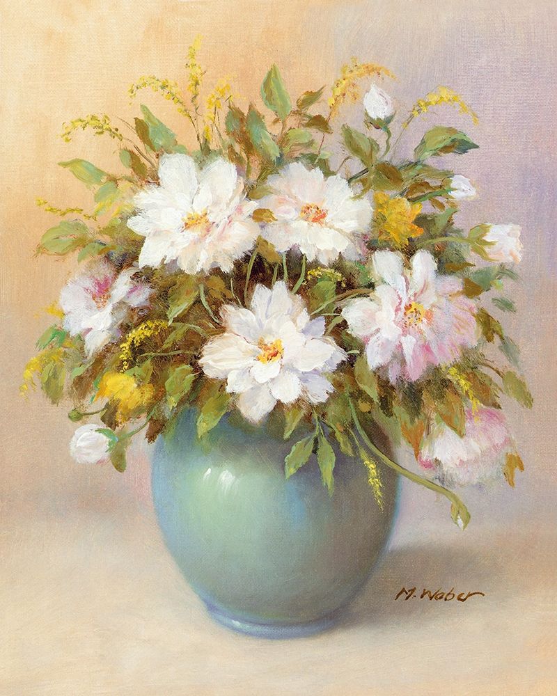 Wall Art Painting id:248613, Name: WHITE BOUQUET, Artist: Weber, Max
