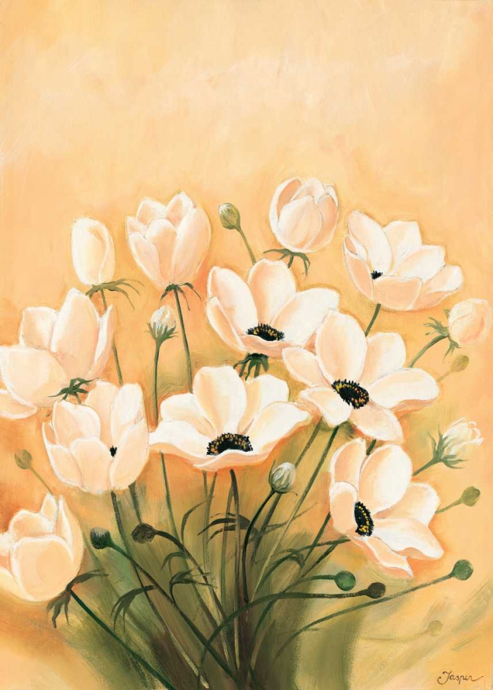 Wall Art Painting id:85283, Name: White poppies 2-3, Artist: Jasper