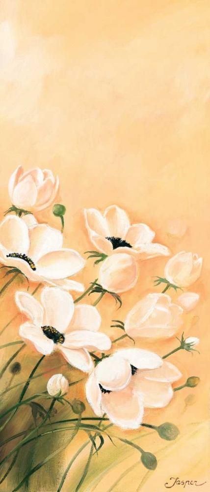 Wall Art Painting id:85284, Name: White poppies 3-3, Artist: Jasper