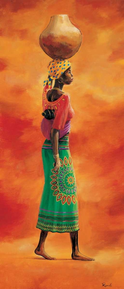 Wall Art Painting id:85324, Name: African lady 1-3, Artist: Renee