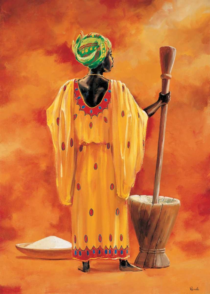 Wall Art Painting id:85325, Name: African lady 2-3, Artist: Renee