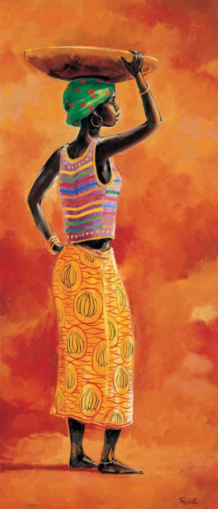 Wall art: African beauty 1-3, by Renee