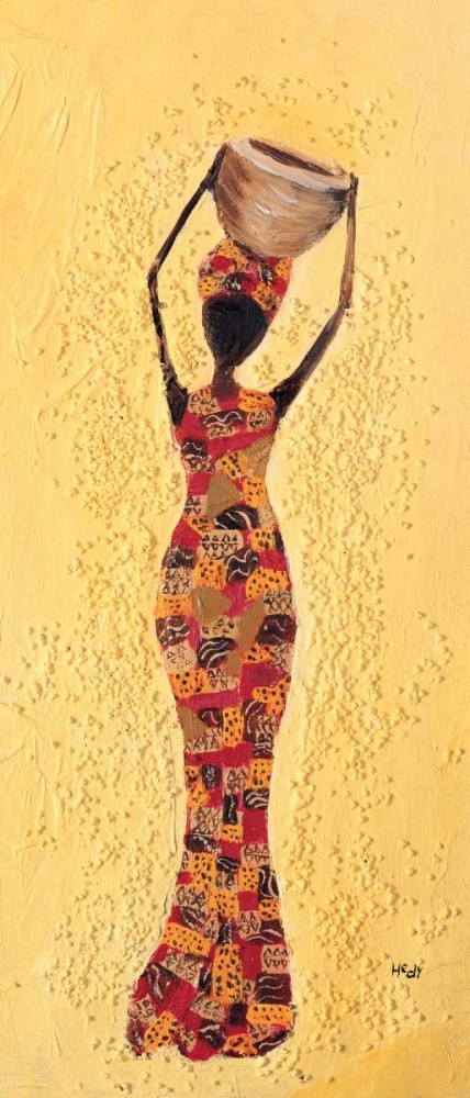 Wall art: African ladies 1-3, by Hedy