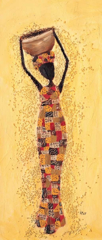 Wall art: African ladies 3-3, by Hedy