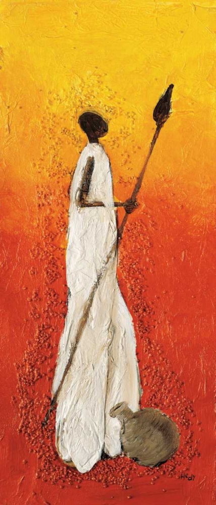 Wall art: African fighter 1-3, by Hedy