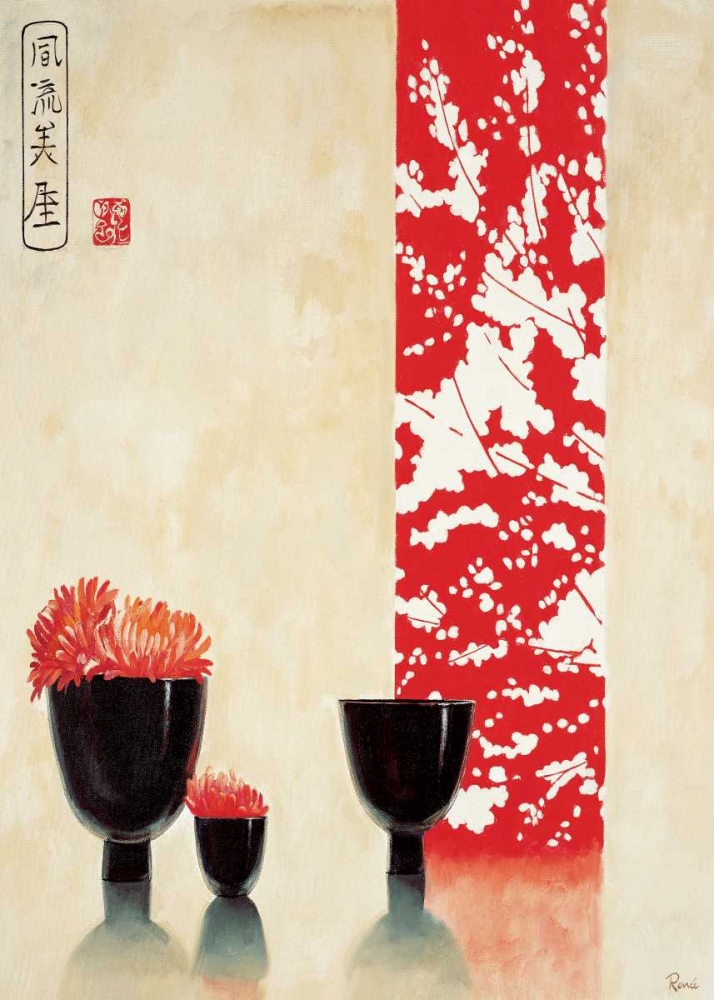 Wall Art Painting id:85338, Name: Asian bowls I, Artist: Renee