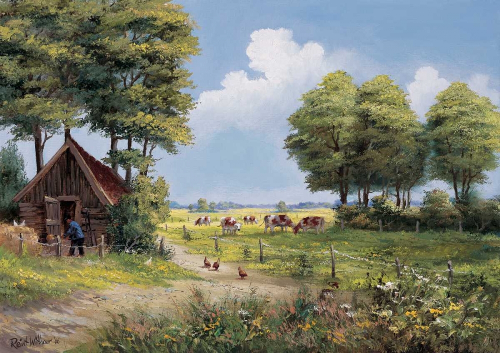 Wall art: Farmhouse, by Withaar, Reint