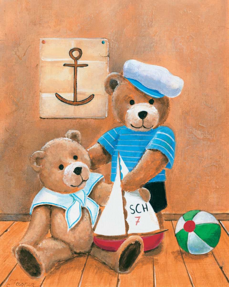 Wall Art Painting id:85394, Name: Navy bears, Artist: Jasper