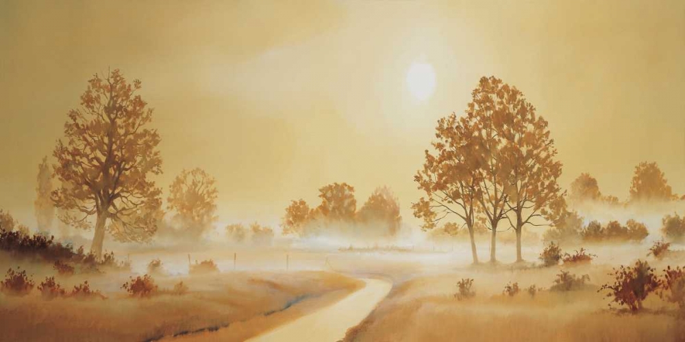 Wall Art Painting id:85451, Name: Misty landscape II, Artist: Nauts, Frans