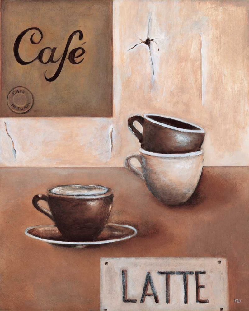 Wall Art Painting id:85469, Name: Cafe Latte, Artist: Hedy