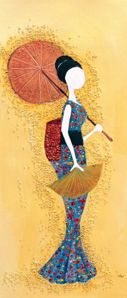 Wall art: Japanese lady I, by Hedy