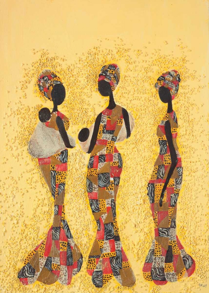 Wall art: African beauties, by Hedy