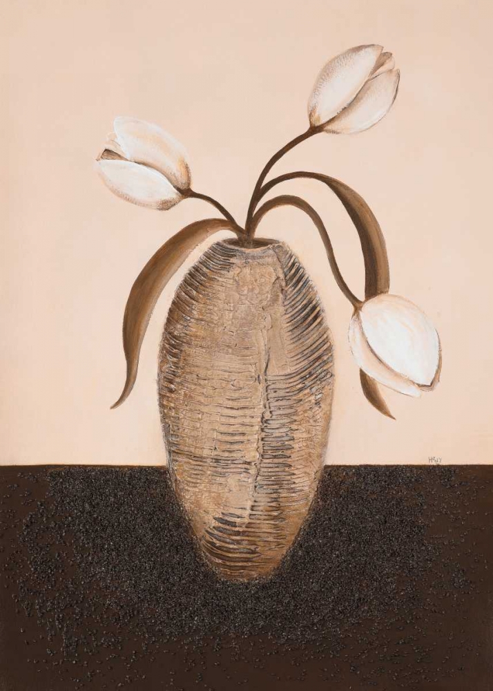 Wall Art Painting id:85592, Name: Three white tulips I, Artist: Hedy