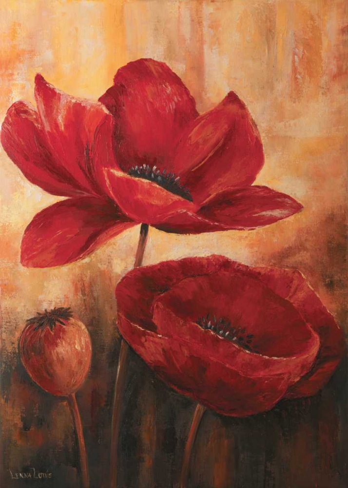 Wall Art Painting id:85626, Name: Poppies III, Artist: Lotus, Lenna