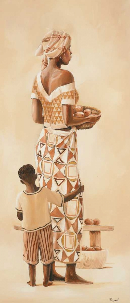 Wall Art Painting id:85665, Name: African family I, Artist: Renee