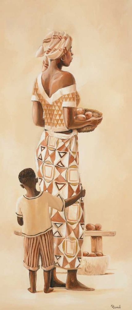 Wall art: African family I, by Renee
