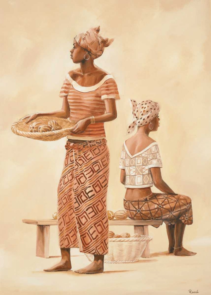 Wall art: African family II, by Renee