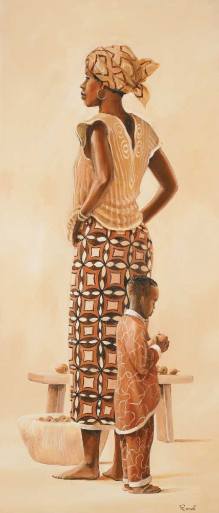 Wall Art Painting id:85667, Name: African family III, Artist: Renee