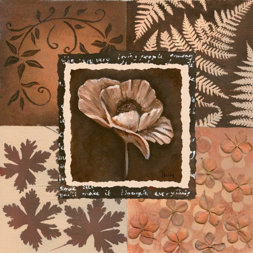 Wall Art Painting id:85681, Name: Flower in square II, Artist: Hedy