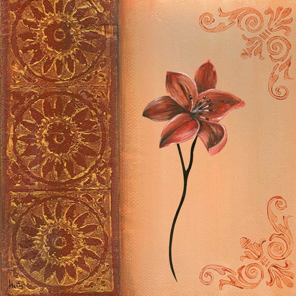Wall Art Painting id:85686, Name: Flower with border III, Artist: Hedy