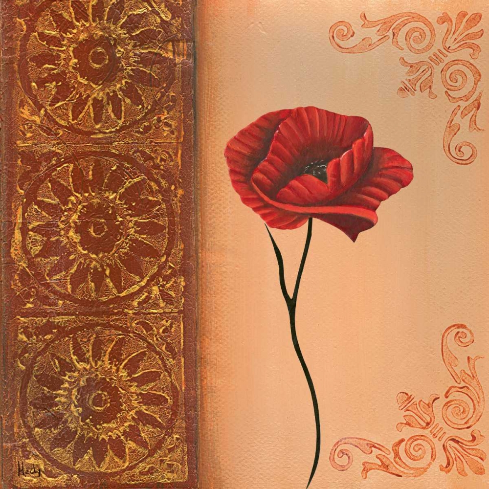 Wall Art Painting id:85689, Name: Flower with border VI, Artist: Hedy