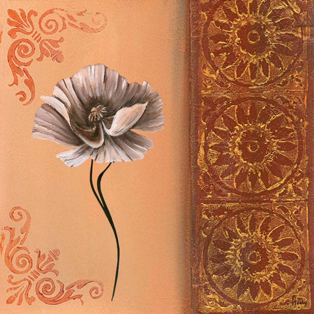 Wall Art Painting id:85690, Name: Flower with border VII, Artist: Hedy