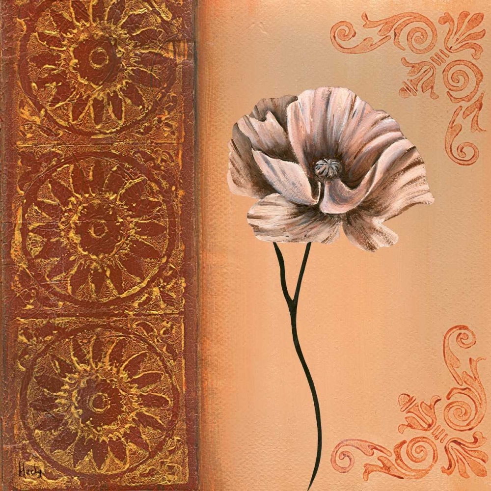 Wall Art Painting id:85691, Name: Flower with border VIII, Artist: Hedy