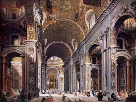Art Print: Interior Of St. Peters, Rome