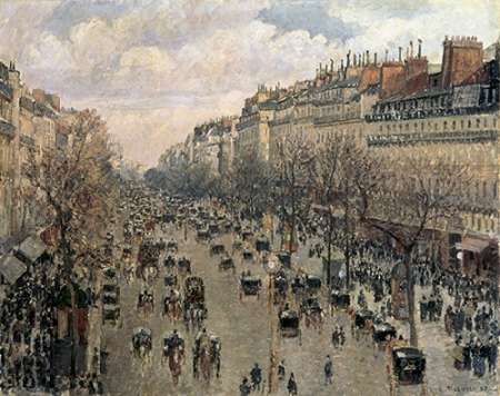 Art Print: Boulevard Montmartre, Afternoon Sun, 1897