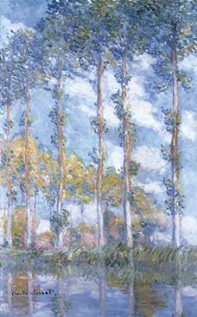 Wall Art Painting id:184697, Name: Les Peupliers, Artist: Monet, Claude