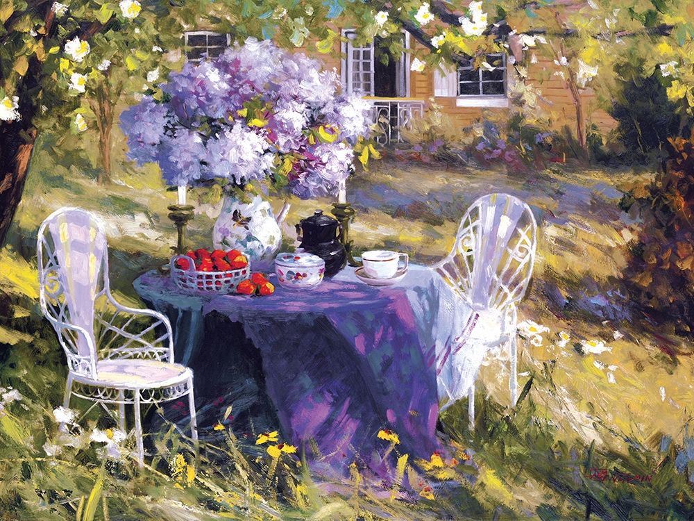 Wall art: Lilac Tea Party, by Benjamin