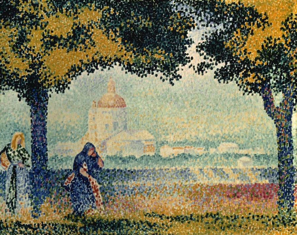 Wall Art Painting id:93659, Name: The Church of Santa Maria degli Angely near Assisi, Artist: Cross, Henri Edmond