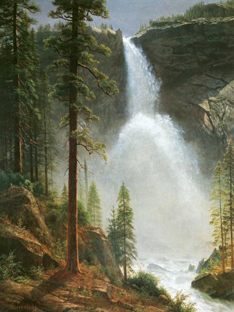Wall Art Painting id:93503, Name: Nevada Falls, Artist: Bierstadt, Albert