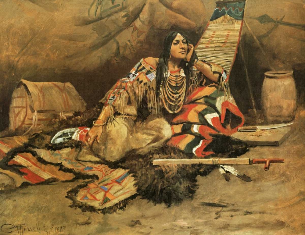 Wall Art Painting id:93565, Name: Keeoma, Artist: Russell, Charles M.