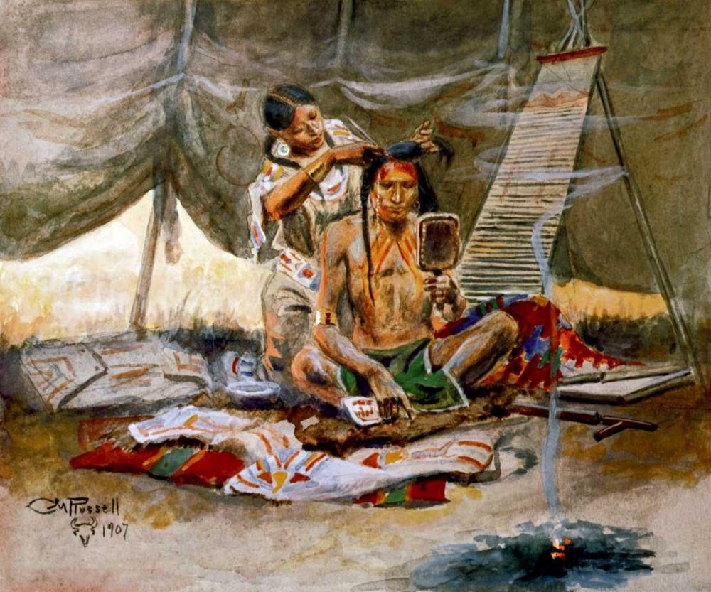 Wall art: Beauty Parlor, by Russell, Charles M.