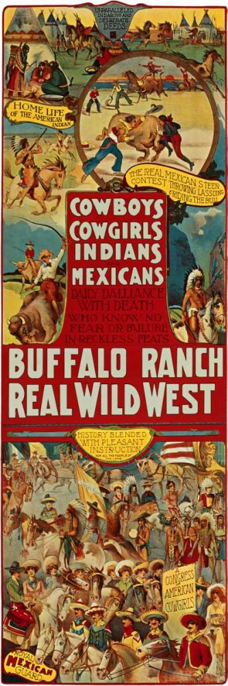 Art Print: Cowboys, Cowgirls, Indians