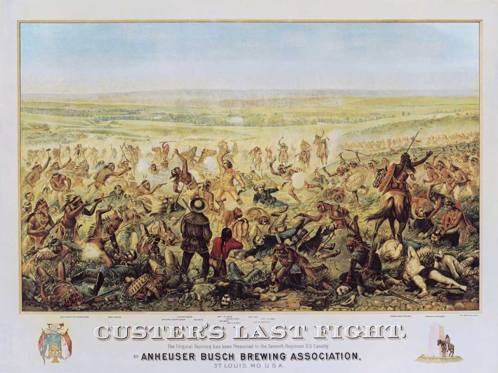 Art Print: Custers Last Fight