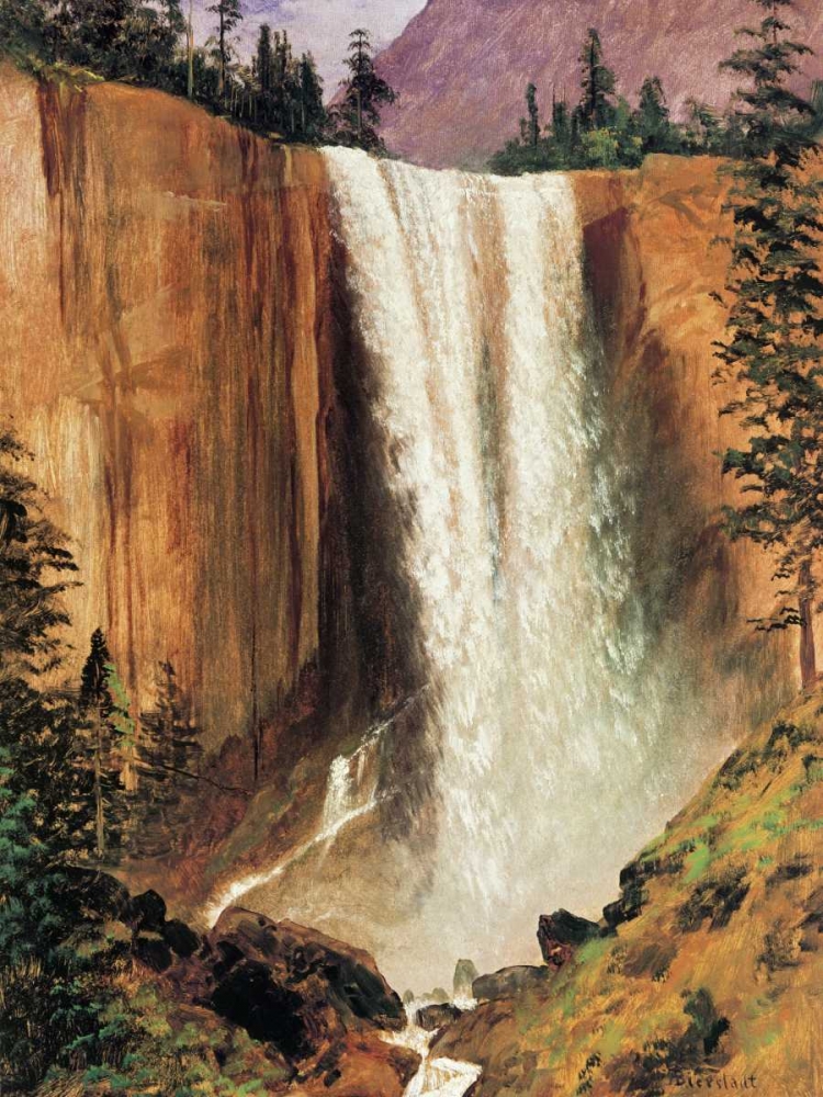Wall Art Painting id:93506, Name: Yosemite Falls, Artist: Bierstadt, Albert