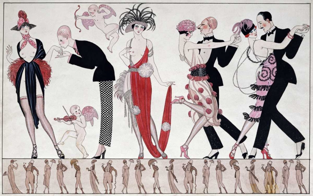 Wall art: The Tango, by Barbier, Georges