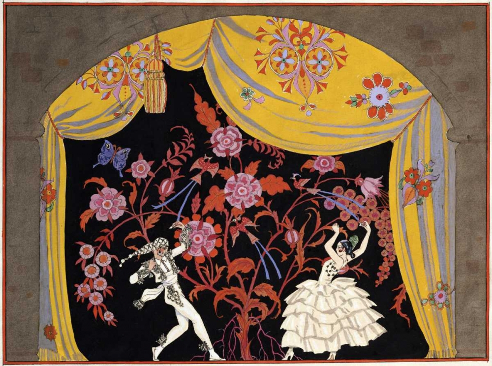 Wall art: The Flamenco, by Barbier, Georges