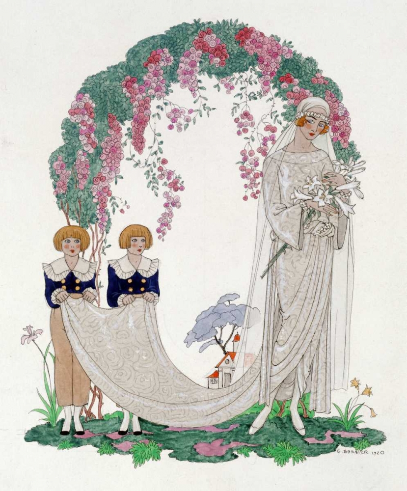 Wall Art Painting id:88763, Name: The Bride, Artist: Barbier, Georges